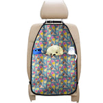 Colorful Ice Cream Pattern Print Car Seat Organizers
