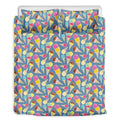 Colorful Ice Cream Pattern Print Duvet Cover Bedding Set