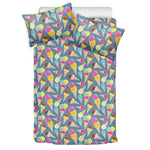 Colorful Ice Cream Pattern Print Duvet Cover Bedding Set