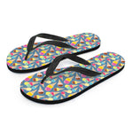 Colorful Ice Cream Pattern Print Flip Flops