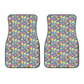 Colorful Ice Cream Pattern Print Front Car Floor Mats