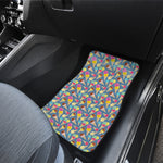 Colorful Ice Cream Pattern Print Front Car Floor Mats