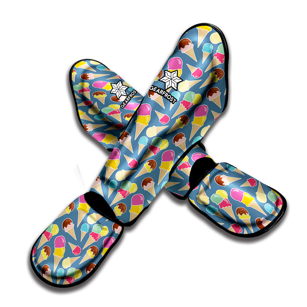 Colorful Ice Cream Pattern Print Muay Thai Shin Guard