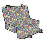 Colorful Ice Cream Pattern Print Pet Car Back Seat Cover