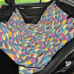 Colorful Ice Cream Pattern Print Pet Car Back Seat Cover