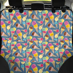 Colorful Ice Cream Pattern Print Pet Car Back Seat Cover
