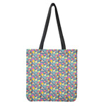 Colorful Ice Cream Pattern Print Tote Bag