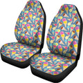 Colorful Ice Cream Pattern Print Universal Fit Car Seat Covers