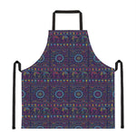 Colorful Indian Elephant Pattern Print Apron