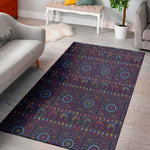 Colorful Indian Elephant Pattern Print Area Rug