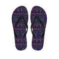 Colorful Indian Elephant Pattern Print Flip Flops