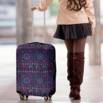 Colorful Indian Elephant Pattern Print Luggage Cover
