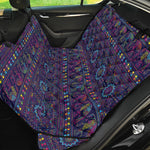 Colorful Indian Elephant Pattern Print Pet Car Back Seat Cover