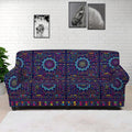 Colorful Indian Elephant Pattern Print Sofa Cover