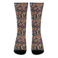 Colorful Indian Paisley Pattern Print Crew Socks