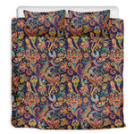 Colorful Indian Paisley Pattern Print Duvet Cover Bedding Set