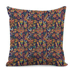 Colorful Indian Paisley Pattern Print Pillow Cover