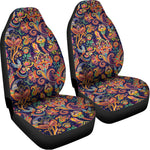Colorful Indian Paisley Pattern Print Universal Fit Car Seat Covers