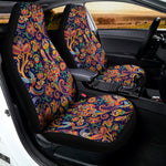 Colorful Indian Paisley Pattern Print Universal Fit Car Seat Covers