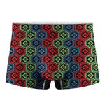 Colorful Japanese Flower Pattern Print Men's Boxer Briefs