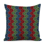 Colorful Japanese Flower Pattern Print Pillow Cover