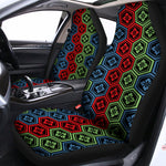 Colorful Japanese Flower Pattern Print Universal Fit Car Seat Covers