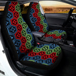 Colorful Japanese Flower Pattern Print Universal Fit Car Seat Covers