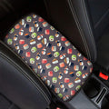 Colorful Japanese Sushi Pattern Print Car Center Console Cover