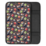 Colorful Japanese Sushi Pattern Print Car Center Console Cover