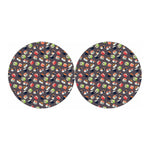 Colorful Japanese Sushi Pattern Print Car Coasters