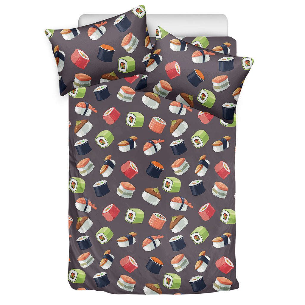 Colorful Japanese Sushi Pattern Print Duvet Cover Bedding Set