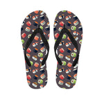Colorful Japanese Sushi Pattern Print Flip Flops