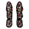 Colorful Japanese Sushi Pattern Print Muay Thai Shin Guards