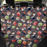 Colorful Japanese Sushi Pattern Print Pet Car Back Seat Cover