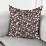Colorful Japanese Sushi Pattern Print Pillow Cover
