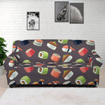 Colorful Japanese Sushi Pattern Print Sofa Cover
