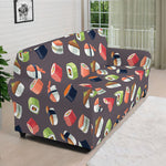 Colorful Japanese Sushi Pattern Print Sofa Cover
