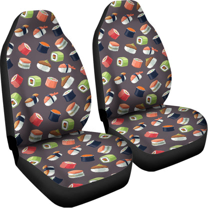 Colorful Japanese Sushi Pattern Print Universal Fit Car Seat Covers