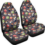 Colorful Japanese Sushi Pattern Print Universal Fit Car Seat Covers
