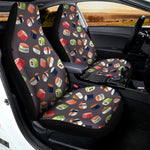Colorful Japanese Sushi Pattern Print Universal Fit Car Seat Covers