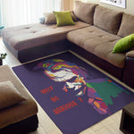Colorful Joker Why So Serious Print Area Rug