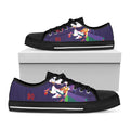 Colorful Joker Why So Serious Print Black Low Top Sneakers