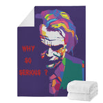 Colorful Joker Why So Serious Print Blanket
