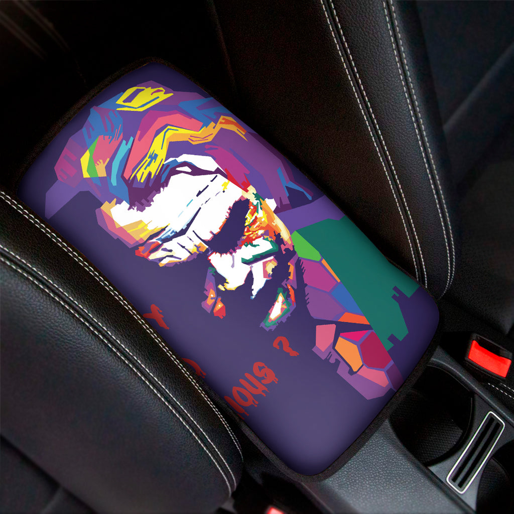 Colorful Joker Why So Serious Print Car Center Console Cover