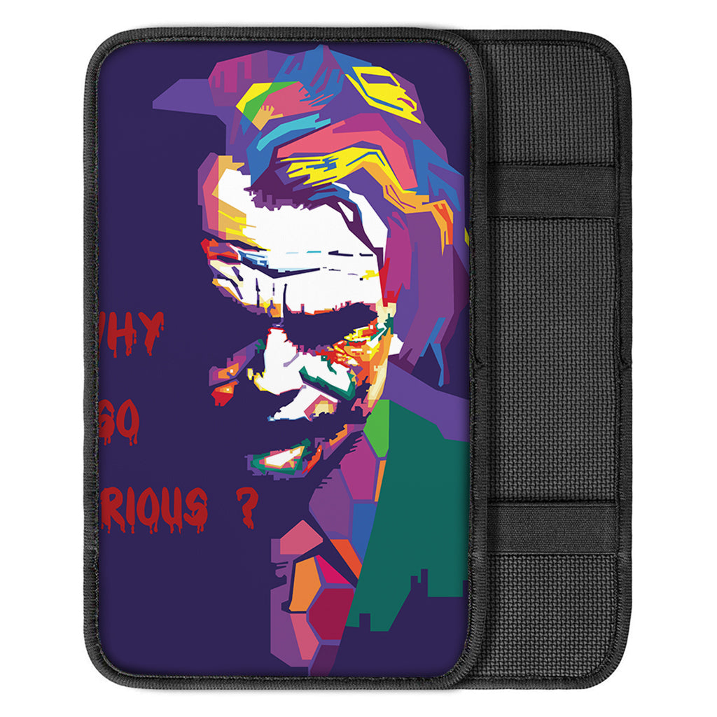 Colorful Joker Why So Serious Print Car Center Console Cover