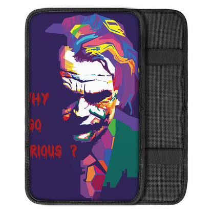 Colorful Joker Why So Serious Print Car Center Console Cover