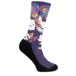 Colorful Joker Why So Serious Print Crew Socks