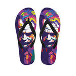 Colorful Joker Why So Serious Print Flip Flops