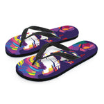 Colorful Joker Why So Serious Print Flip Flops