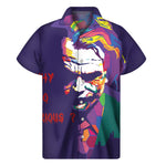 Colorful Joker Why So Serious Print Men's Short Sleeve Shirt